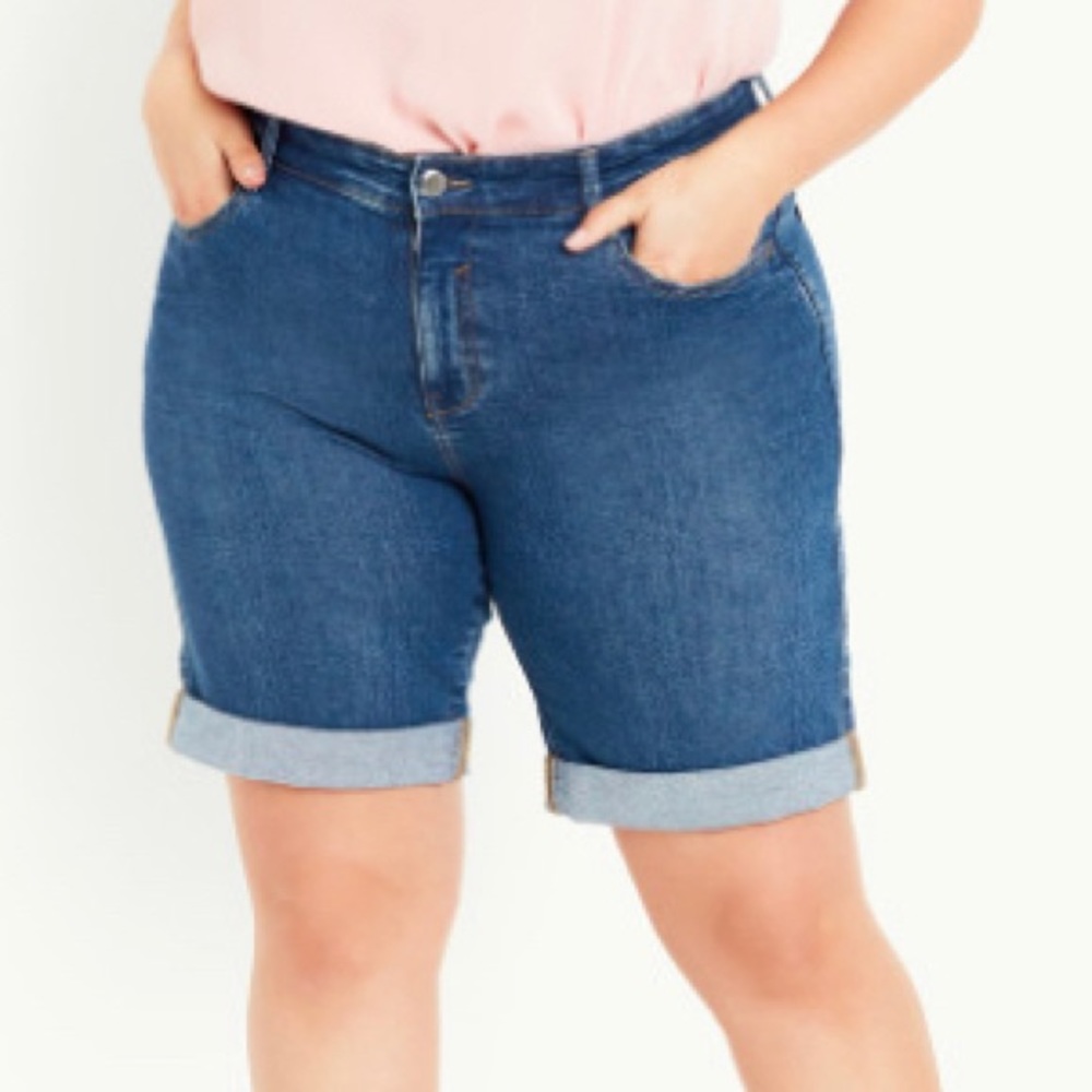 Evans Denim Turn Up Cuff Short NWT